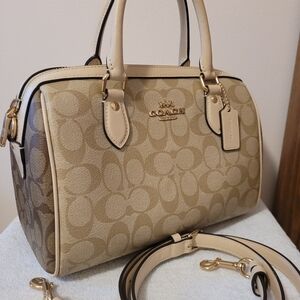 Coach Tan Signature Handbag